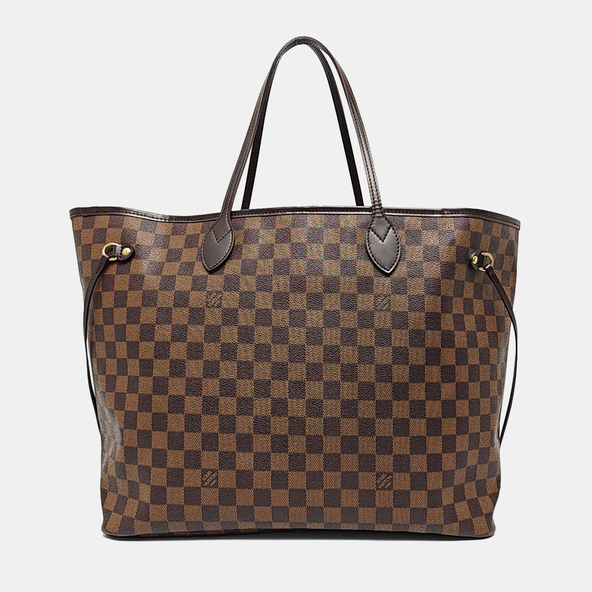 NEVERFULL GM Damier Ebene Coated Canvas Brown