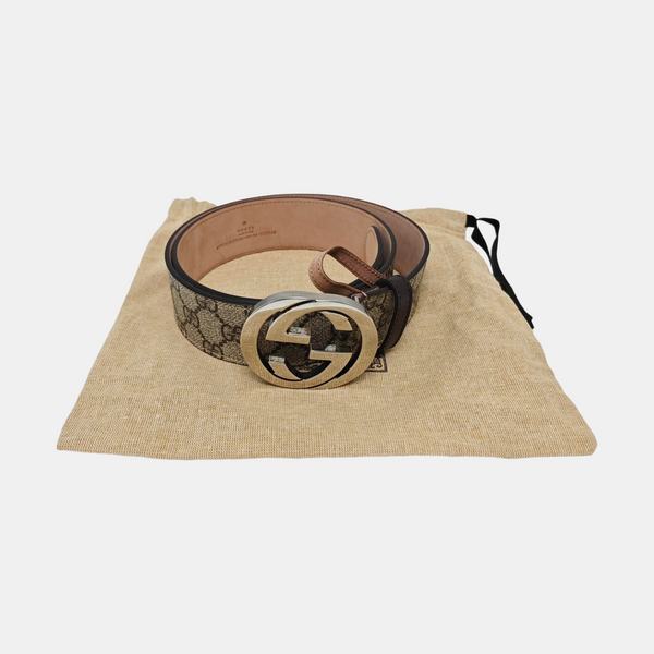 Leather Belt Beige