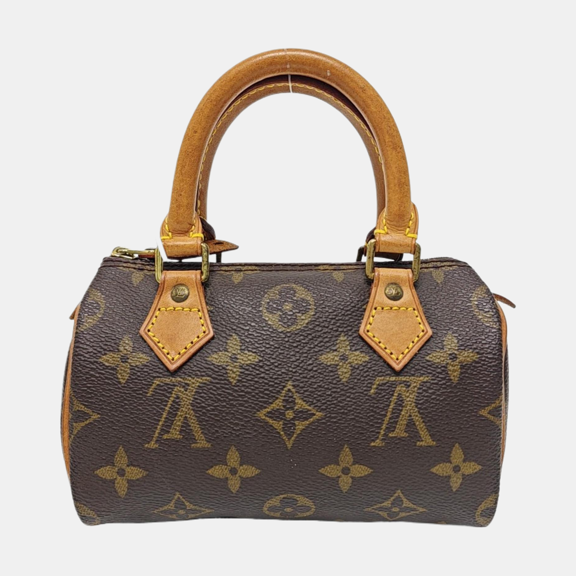 SPEEDY Nano Monogram Coated Canvas Brown