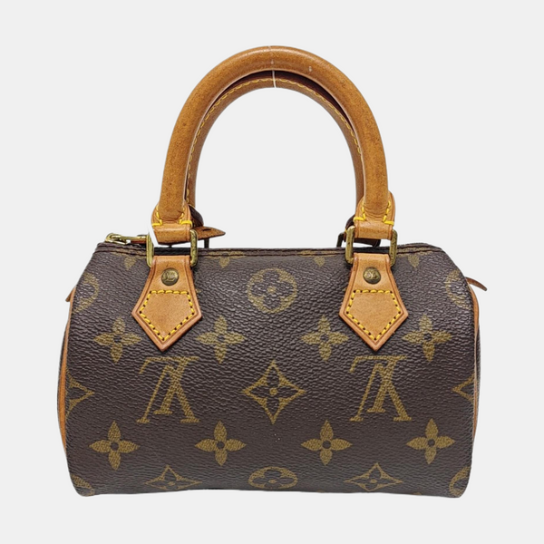 SPEEDY Nano Monogram Coated Canvas Brown
