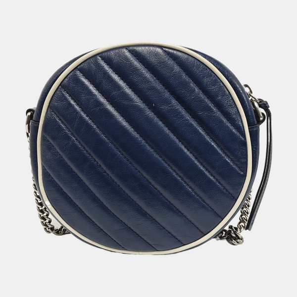 GG Marmont Mini Quilted Calfskin Blue