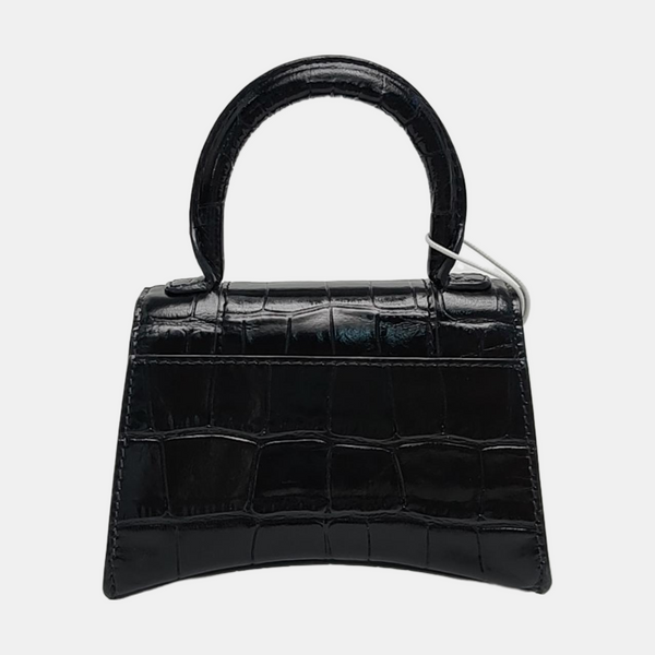 Hourglass Mini Calfskin Black