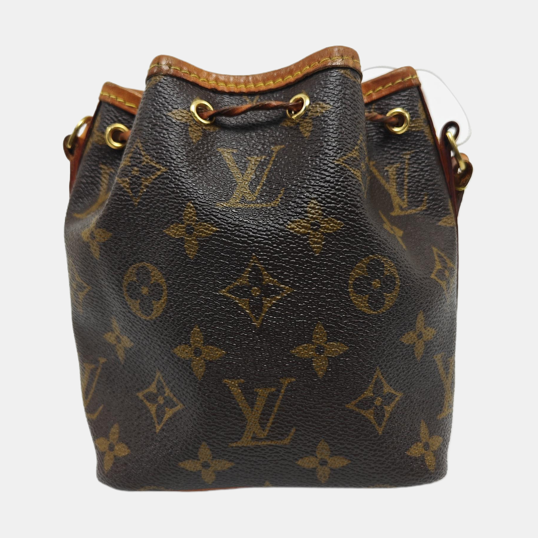 NÉONOÉ Nano Monogram Coated Canvas Brown