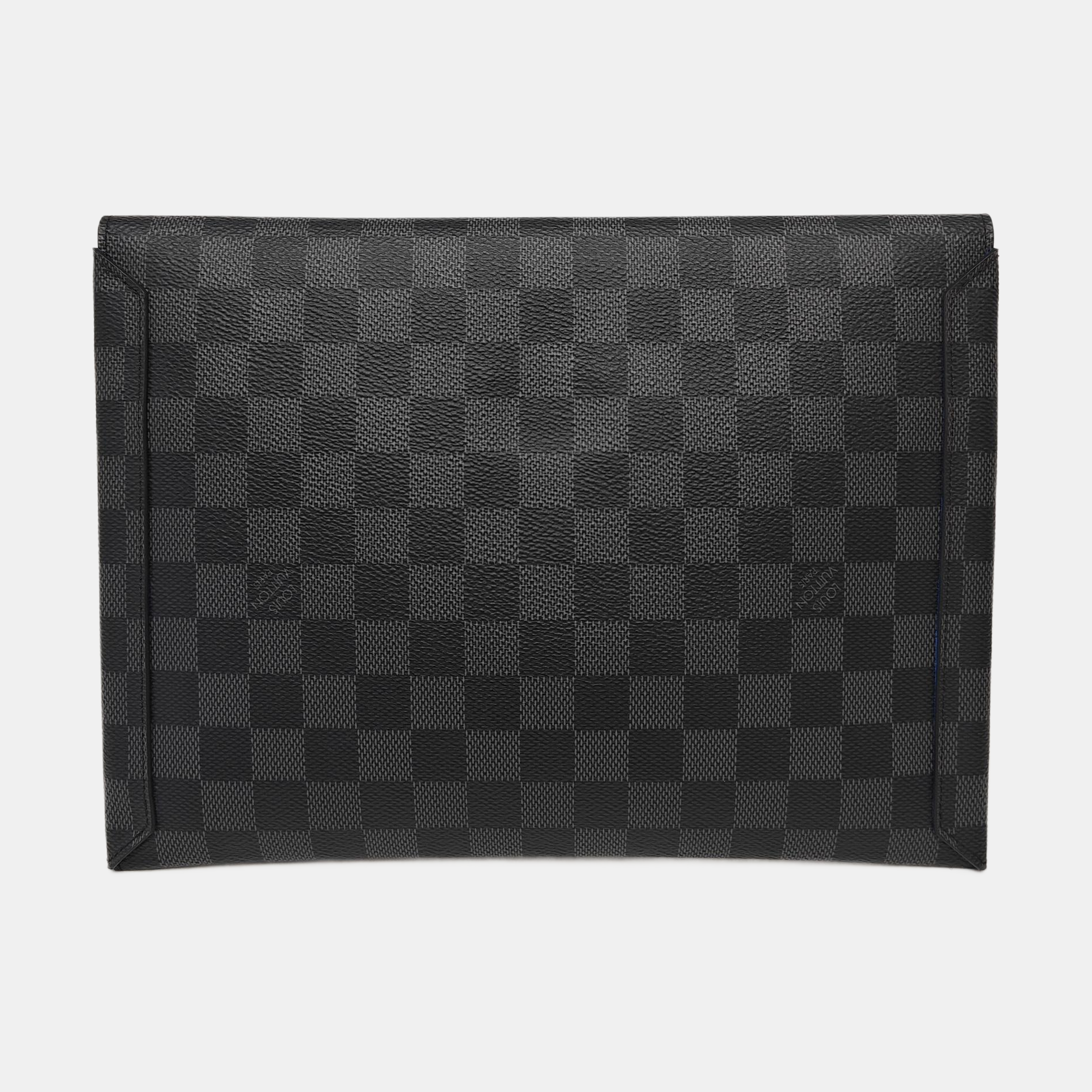 ALPHA Damier Graphite Coated Canvas Gray