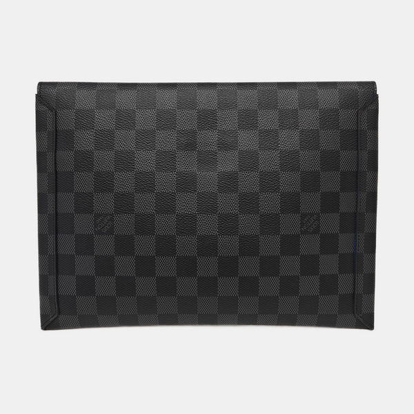 ALPHA Damier Graphite Coated Canvas Gray