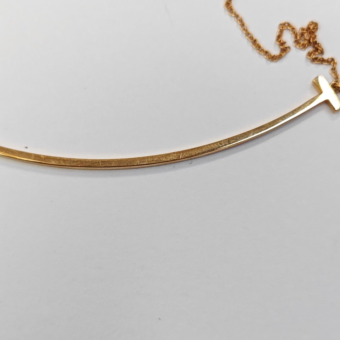 Tiffany T 18k Rose Gold Necklace
