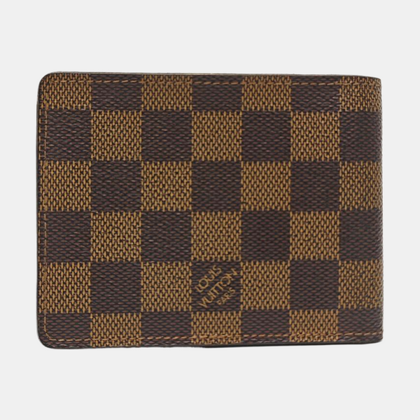 Damier Ebene Coated Canvas Wallet Brown