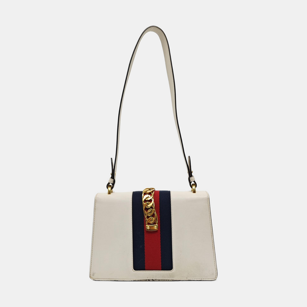 Sylvie Small Calfskin White