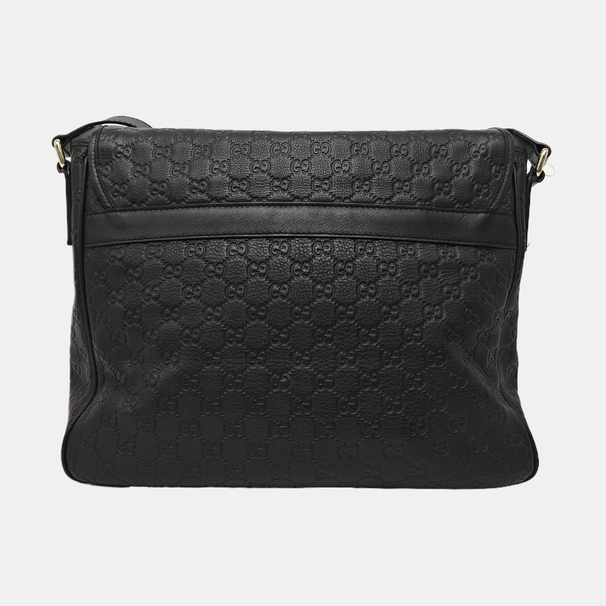 Ligne Shima Monogram Calfskin Black