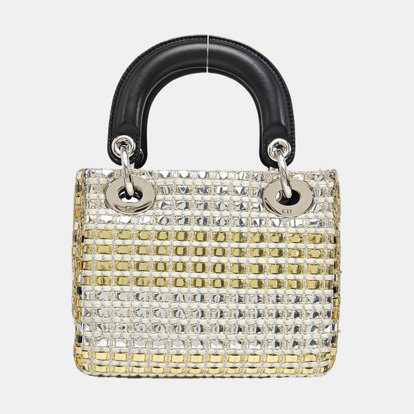 Lady Dior Mini Fabric Multicolor
