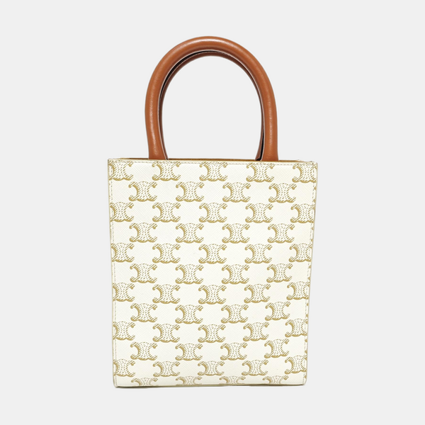 CABAS CELINE Mini Coated Canvas White
