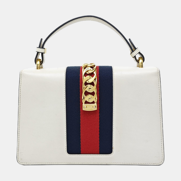 Sylvie Small Calfskin White