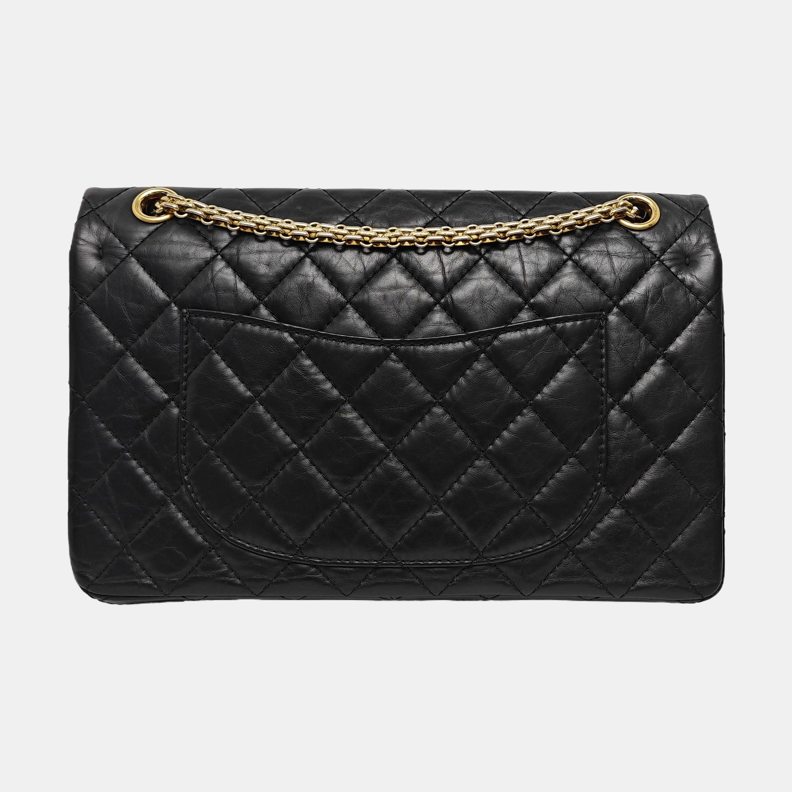 2.55 227 (jumbo) Quilted Calfskin Black
