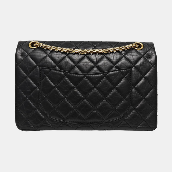 2.55 227 (jumbo) Quilted Calfskin Black