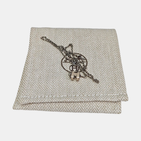 Pop H Metal Silver Necklace