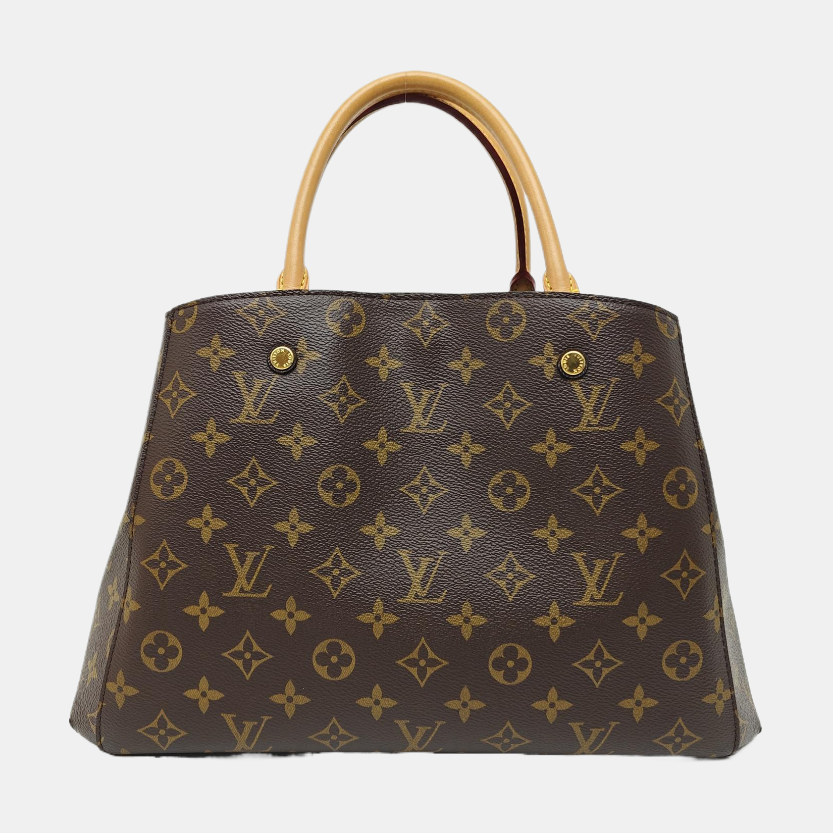 MONTAIGNE Monogram Coated Canvas Brown