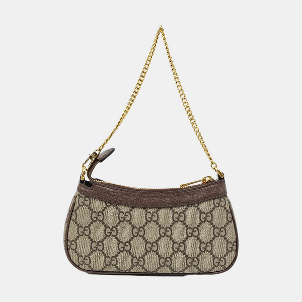 Ophidia Mini Monogram Coated Canvas Beige
