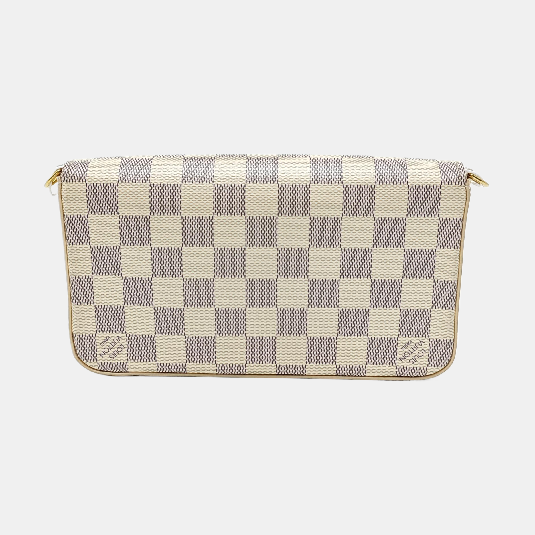 FÉLICIE Damier Azur Coated Canvas White