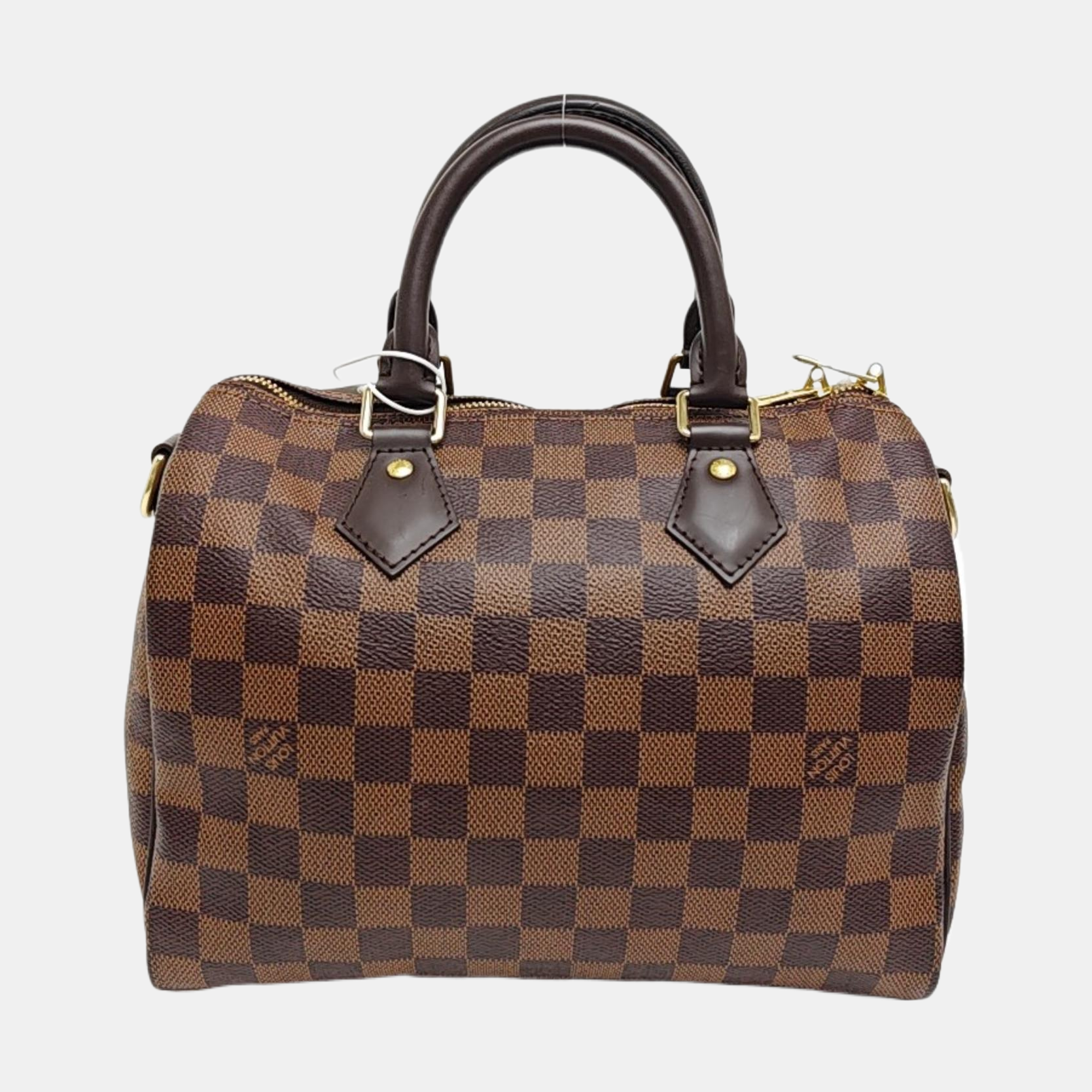 SPEEDY 25 Damier Ebene Coated Canvas Brown