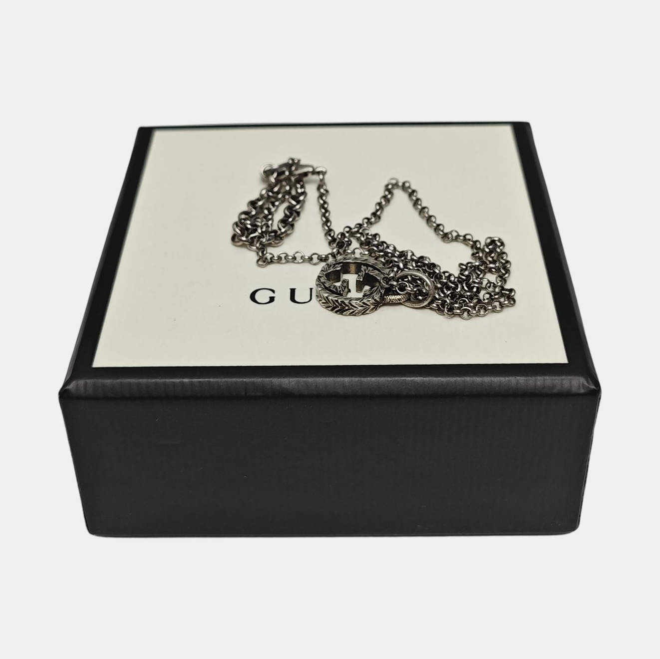 Interlocking G 925 Sterling Silver Necklace