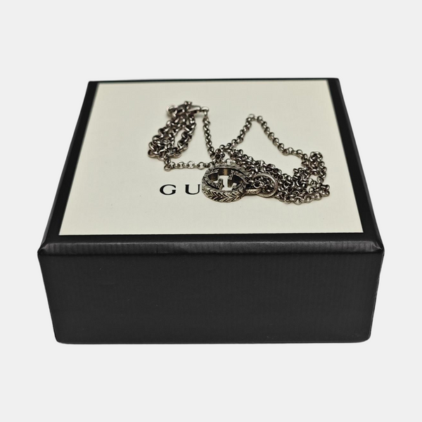 Interlocking G 925 Sterling Silver Necklace