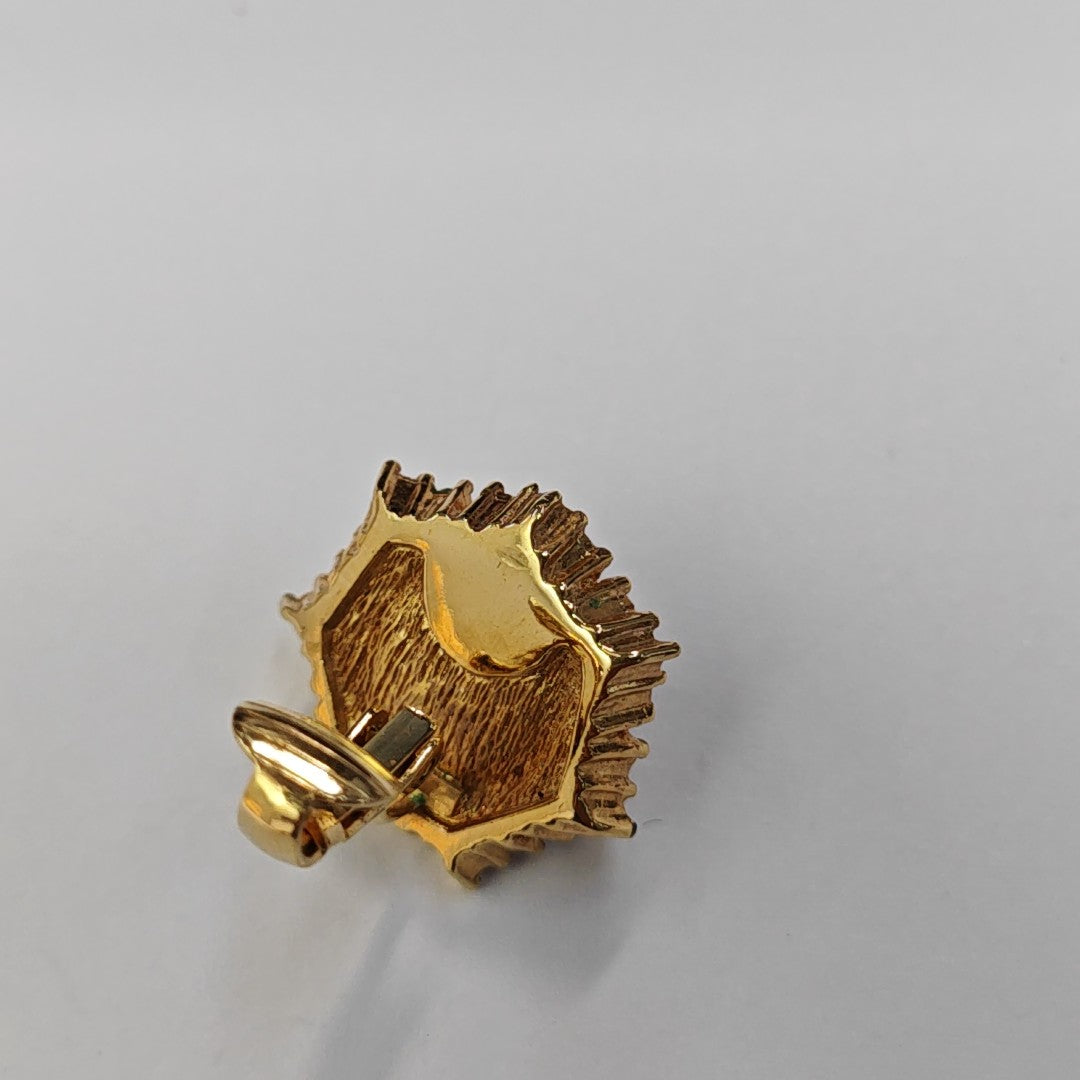Metal Gold Clip On Earrings