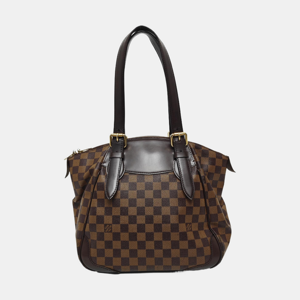 VERONA MM Damier Ebene Coated Canvas Brown