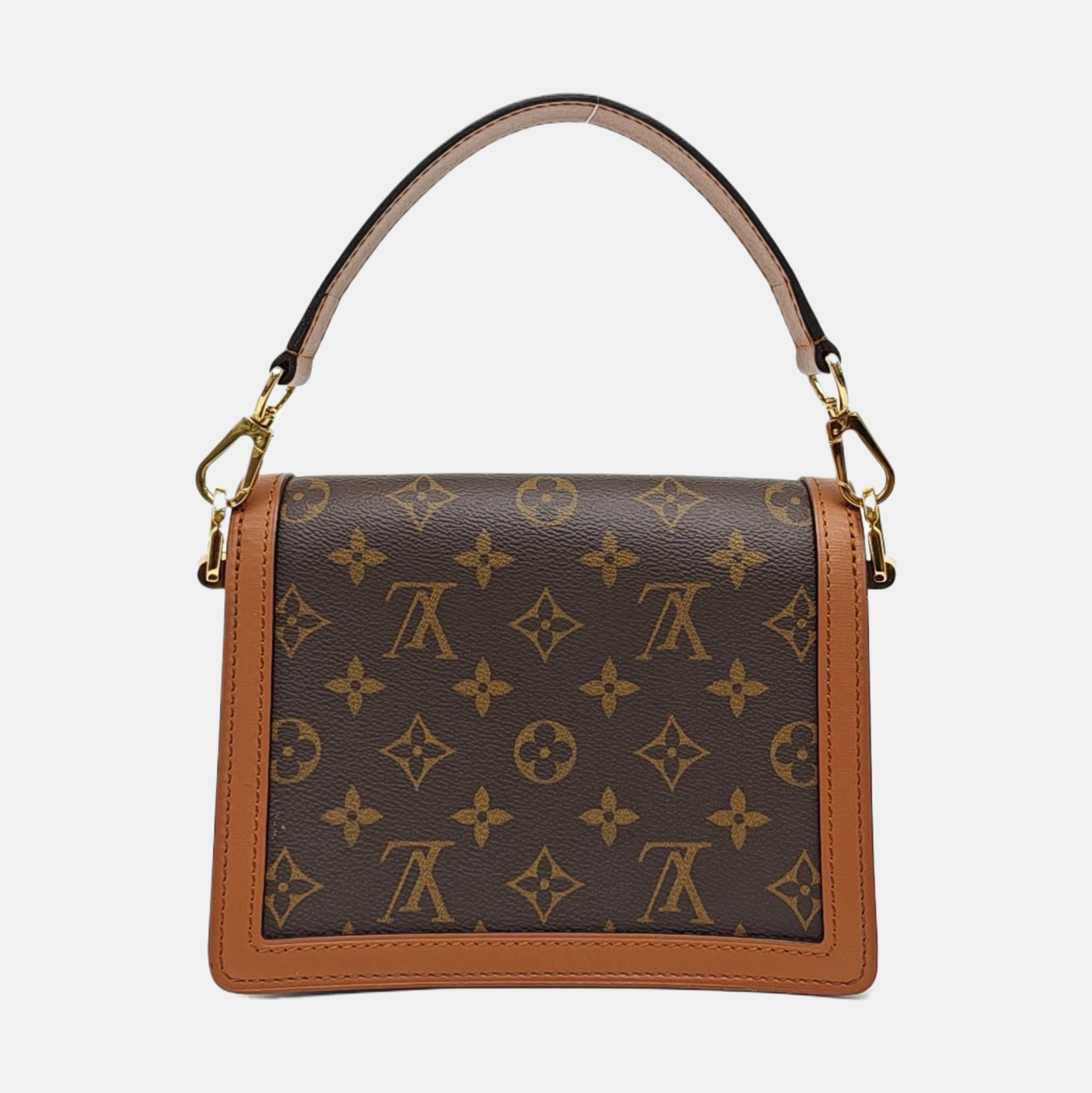 DAUPHINE Mini Monogram Coated Canvas Brown