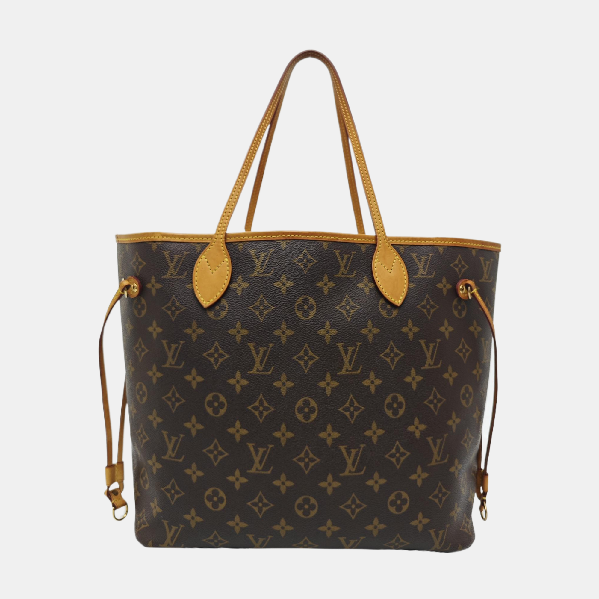 NEVERFULL MM Monogram Coated Canvas Brown