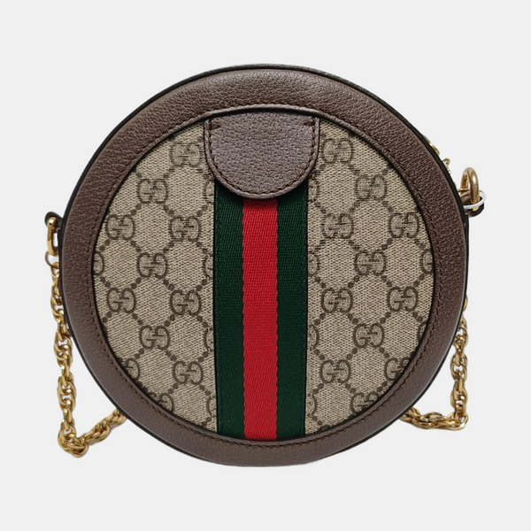 Authenticated pre-owned  Ophidia Mini Monogram Coated Canvas Beige - Shoulder Bag at Looply
