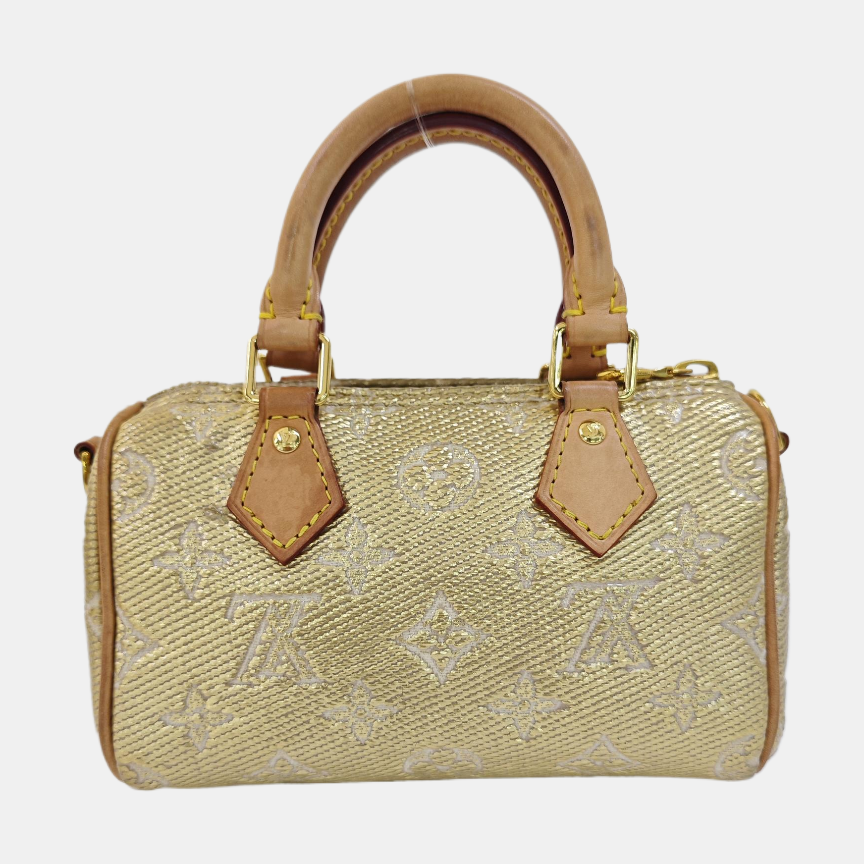 SPEEDY Nano Monogram Special Material Gold