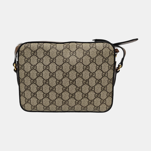 Authenticated pre-owned  Horsebit 1955 Small Coated Canvas Beige - Shoulder Bag at Looply