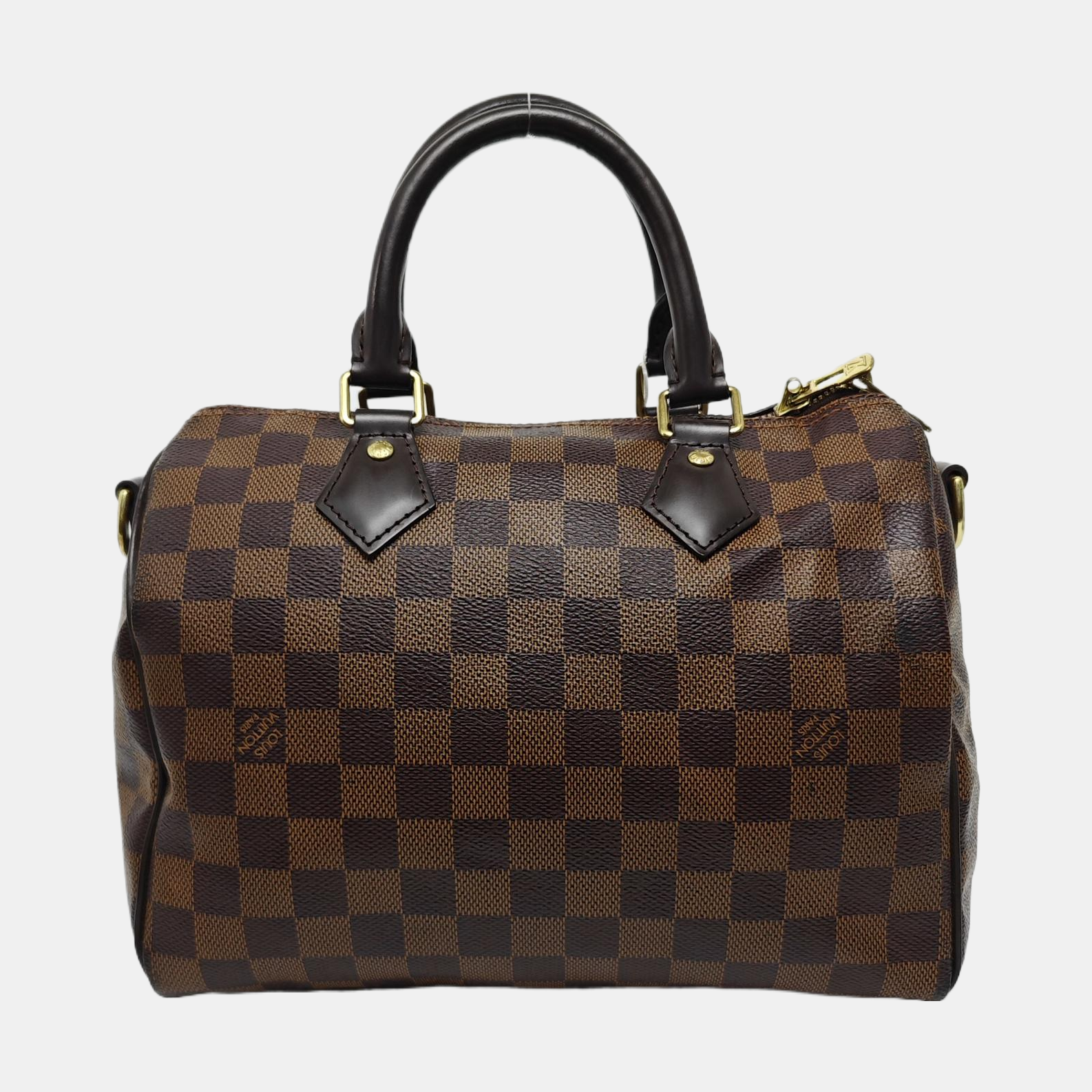 SPEEDY 25 Damier Ebene Coated Canvas Brown