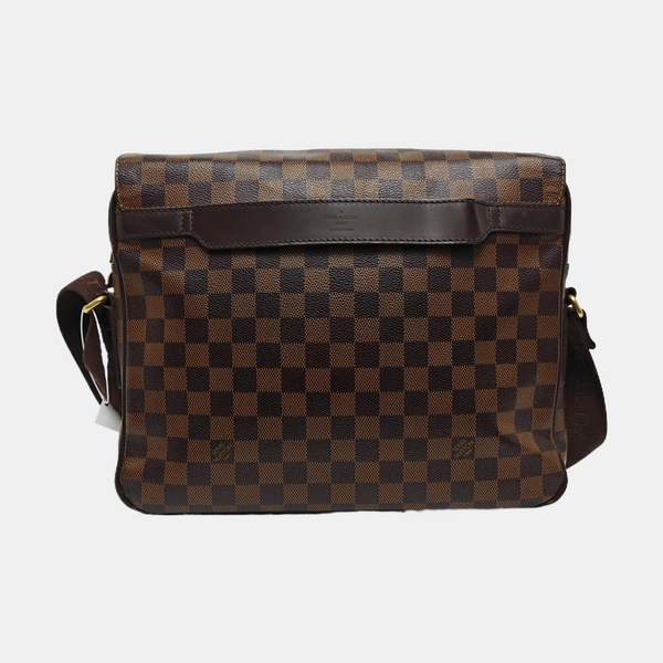 SHELTON MM Damier Ebene Coated Canvas Brown