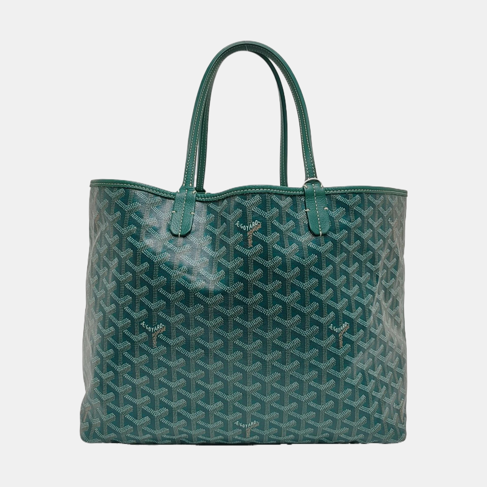 Authenticated pre-owned  Saint Louis PM Coated Canvas Green - Tote Bag at Looply