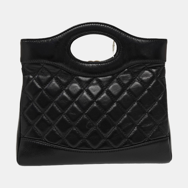 CHANEL 31 Mini Quilted Calfskin Black