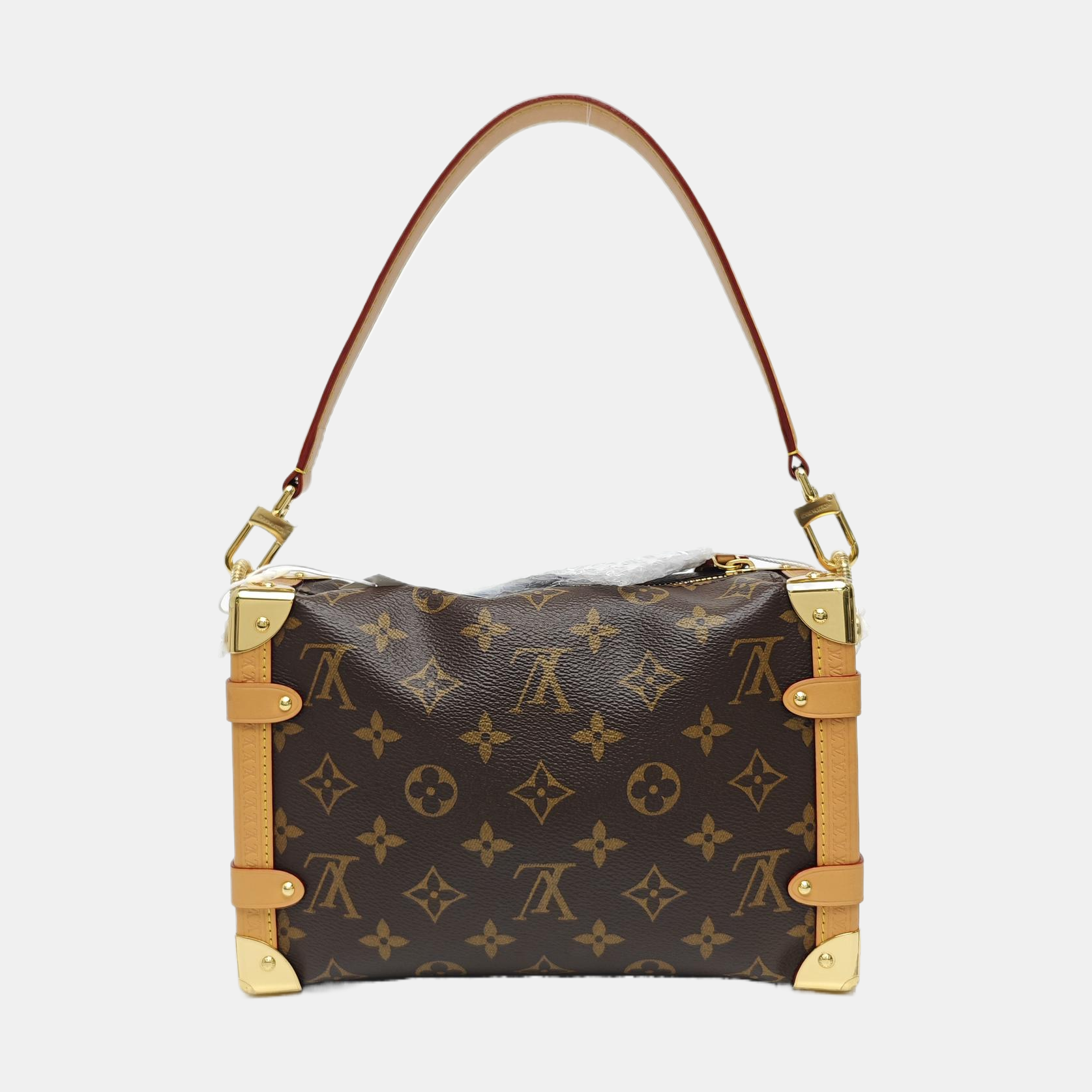 SIDE TRUNK MM Monogram Coated Canvas Brown