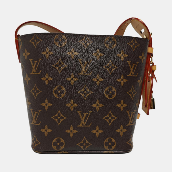 ALL IN BB Monogram Coated Canvas Brown