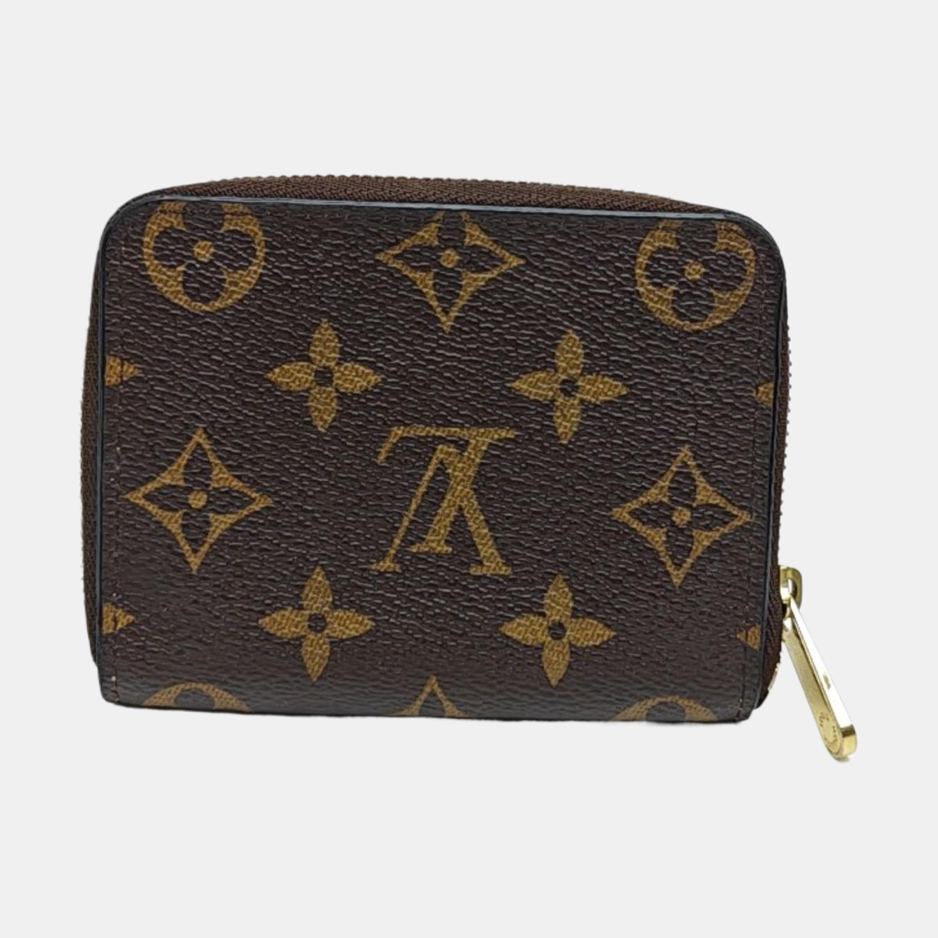 ZIPPY Monogram Coated Canvas Brown Wallet