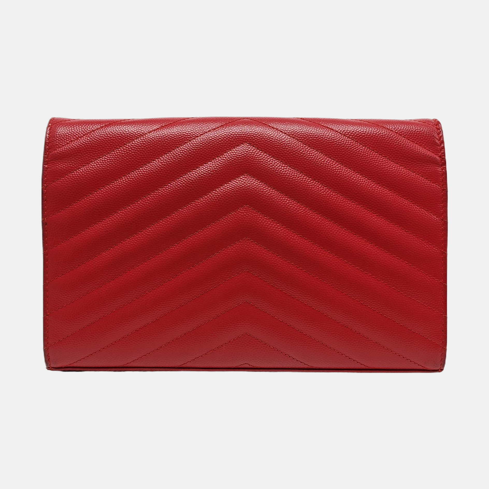 MONOGRAM Medium Quilted Calfskin Red