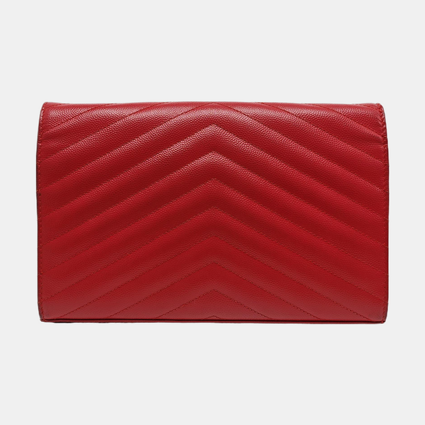 MONOGRAM Medium Quilted Calfskin Red
