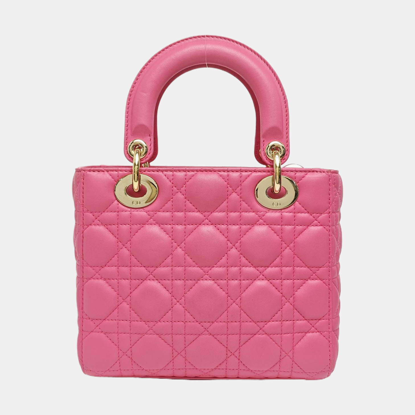 Lady Dior Small Cannage Lambskin Red