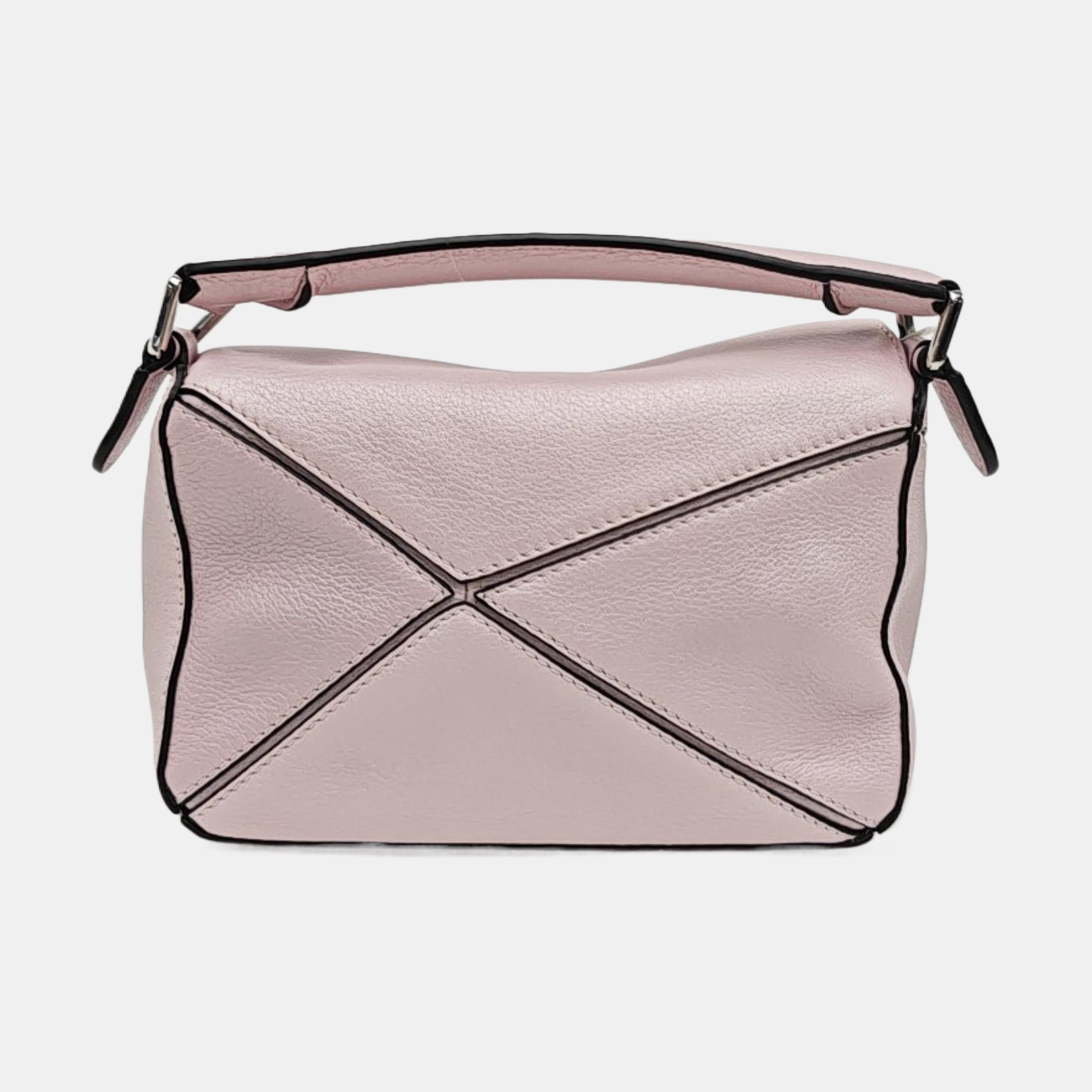 Puzzle Mini Quilted Calfskin Pink