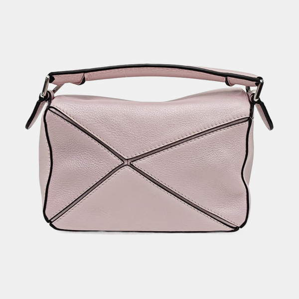 Puzzle Mini Quilted Calfskin Pink