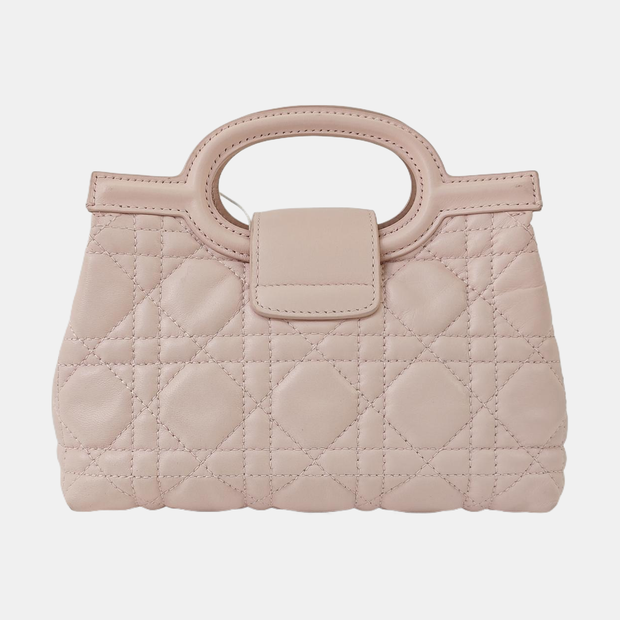 Jolie Top Handle Mini Cannage Lambskin Pink
