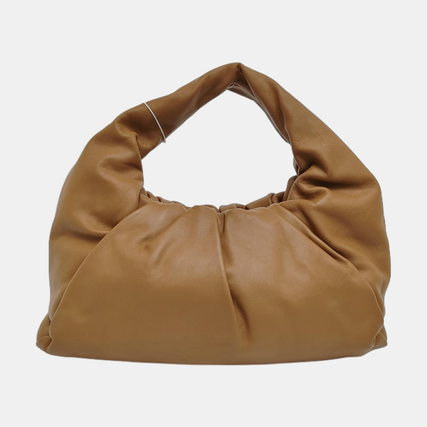 Authenticated pre-owned  The Pouch Calfskin Brown - Top Handle Bag at Looply