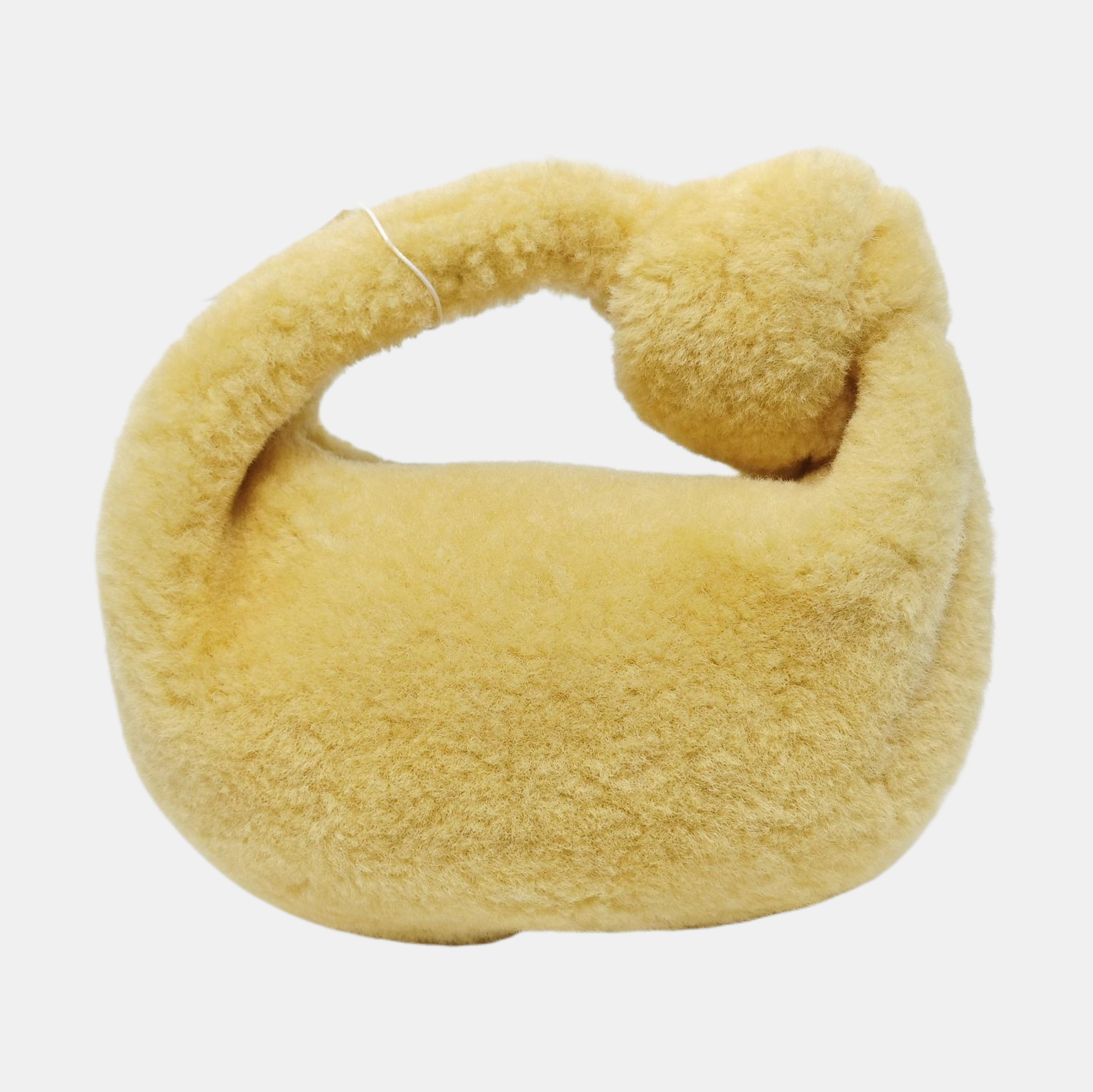 Authenticated pre-owned  Jodie Mini Sheepskin Yellow - Top Handle Bag at Looply