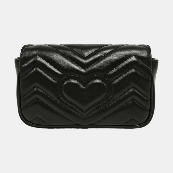 GG Marmont Mini Quilted Calfskin Black