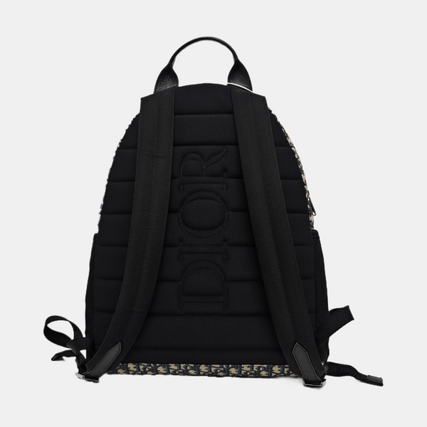 Oblique Canvas Backpack Blue