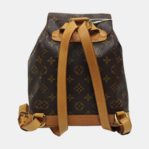 MONTSOURIS MM Monogram Coated Canvas Brown